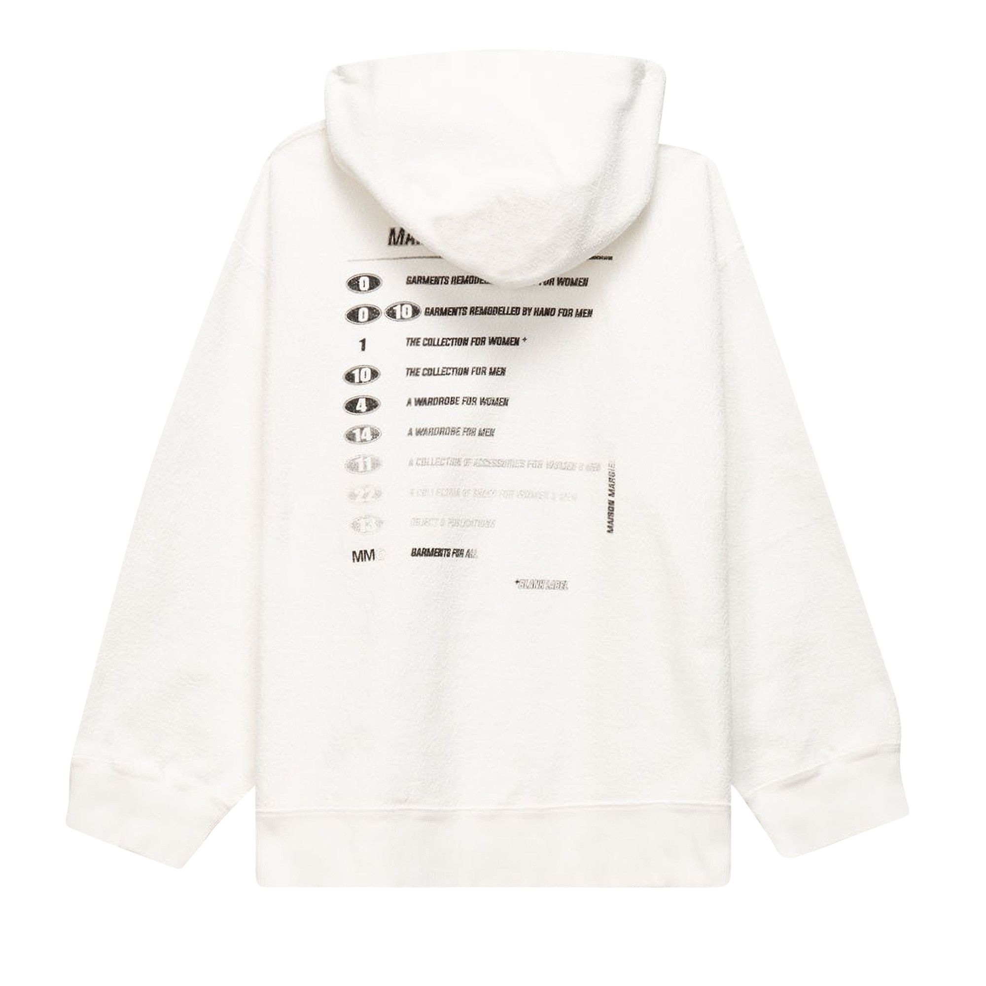 パーカー・フーディ MM6 MAISON MARGIELA Men Sweater S52GP0150 S18286 100 WHITE MM6 Maison Margiela number-motif Knitted Hoodie | White