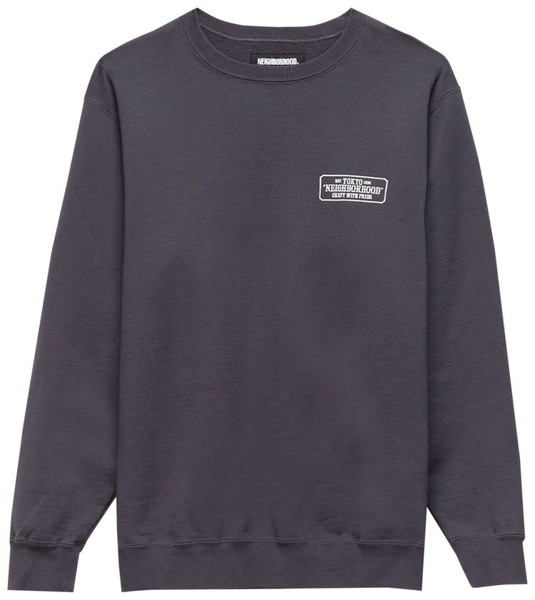 Neighborhood Classic Long Sleeve Tee Charcoal