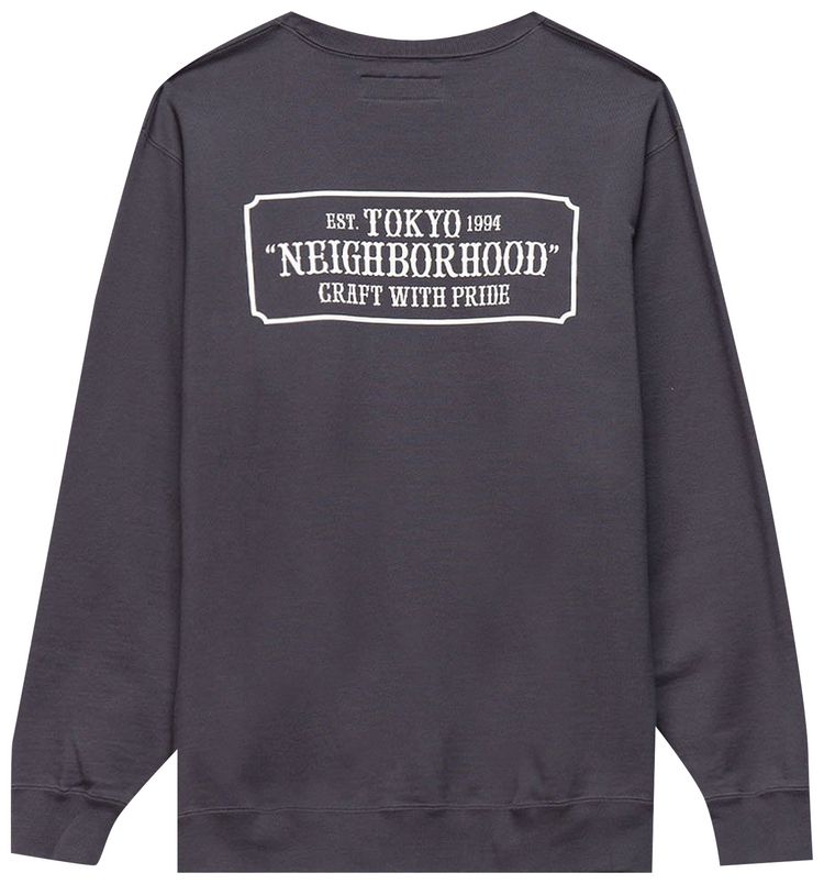 Neighborhood Classic Long Sleeve Tee Charcoal