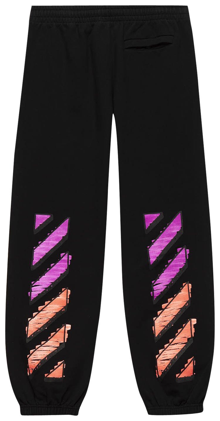 Off White Marker Slim Sweatpant Black