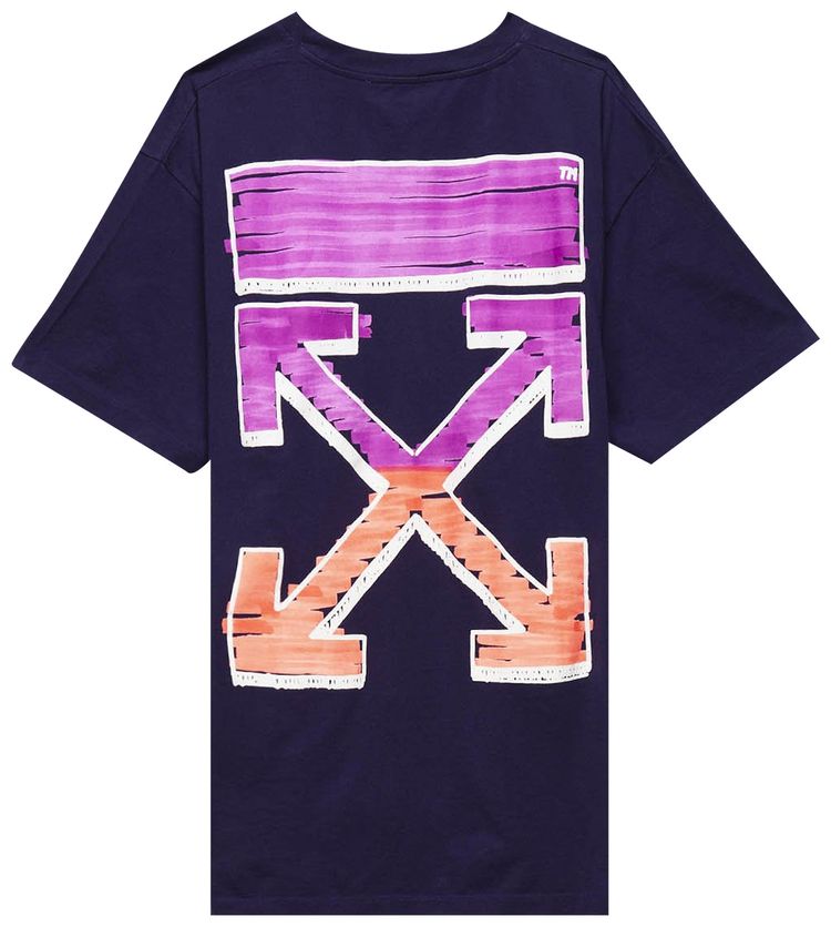 Off White Marker Over Tee Astral Aura