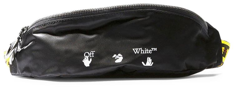 Off White Nylon Basic Fannypack Black
