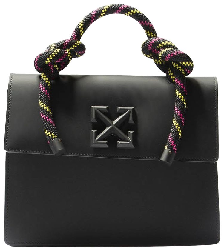 Off White Gummy Jitney 28 Shoulder Bag Black