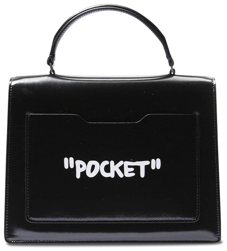 Off White Quote Jitney 14 Shoulder Bag Black