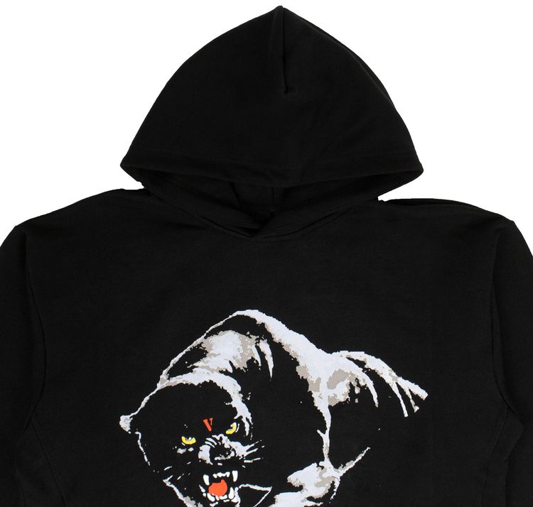 Vlone Black Panther Hooded Sweatshirt Black