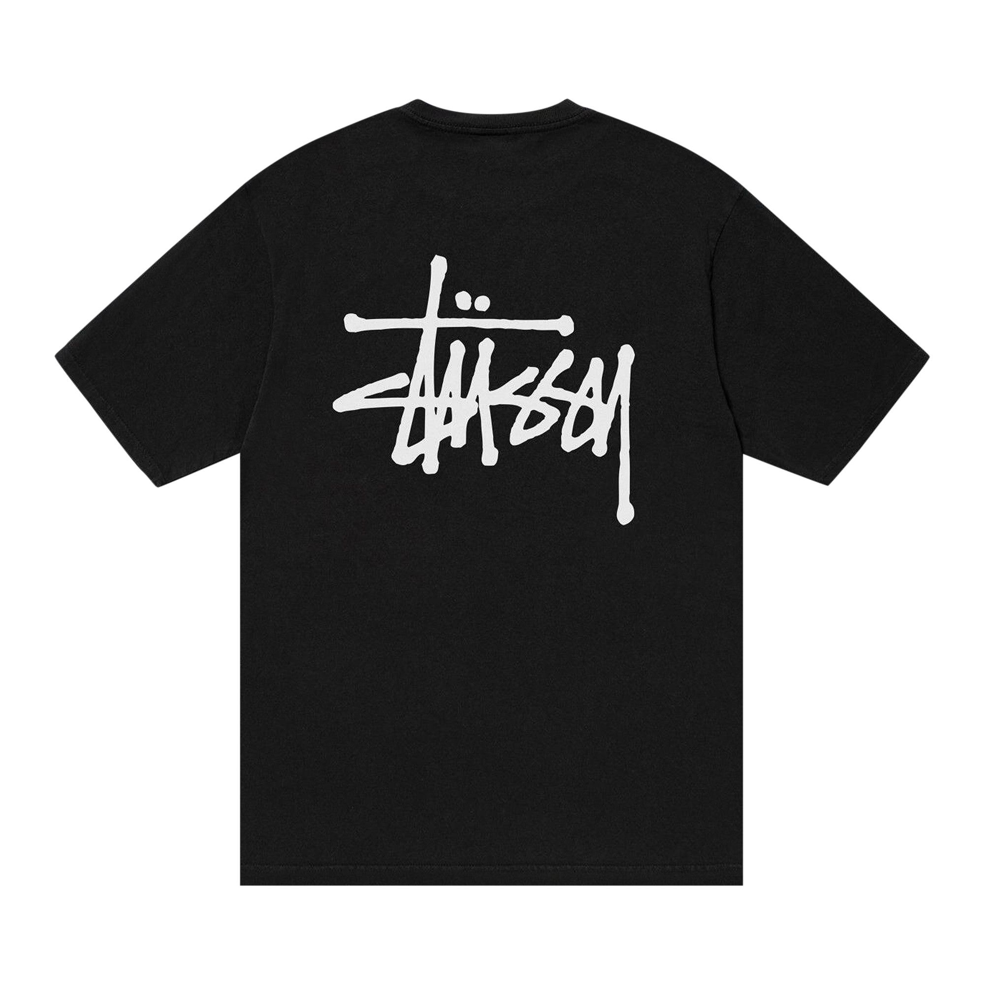 ☆STUSSY☆ PIGMENT DYED CLASSIC GEAR T-SHIRT BLACK Stussy Classic Gear L/S Pigment Dyed Tee Black Men's - SS25 - US