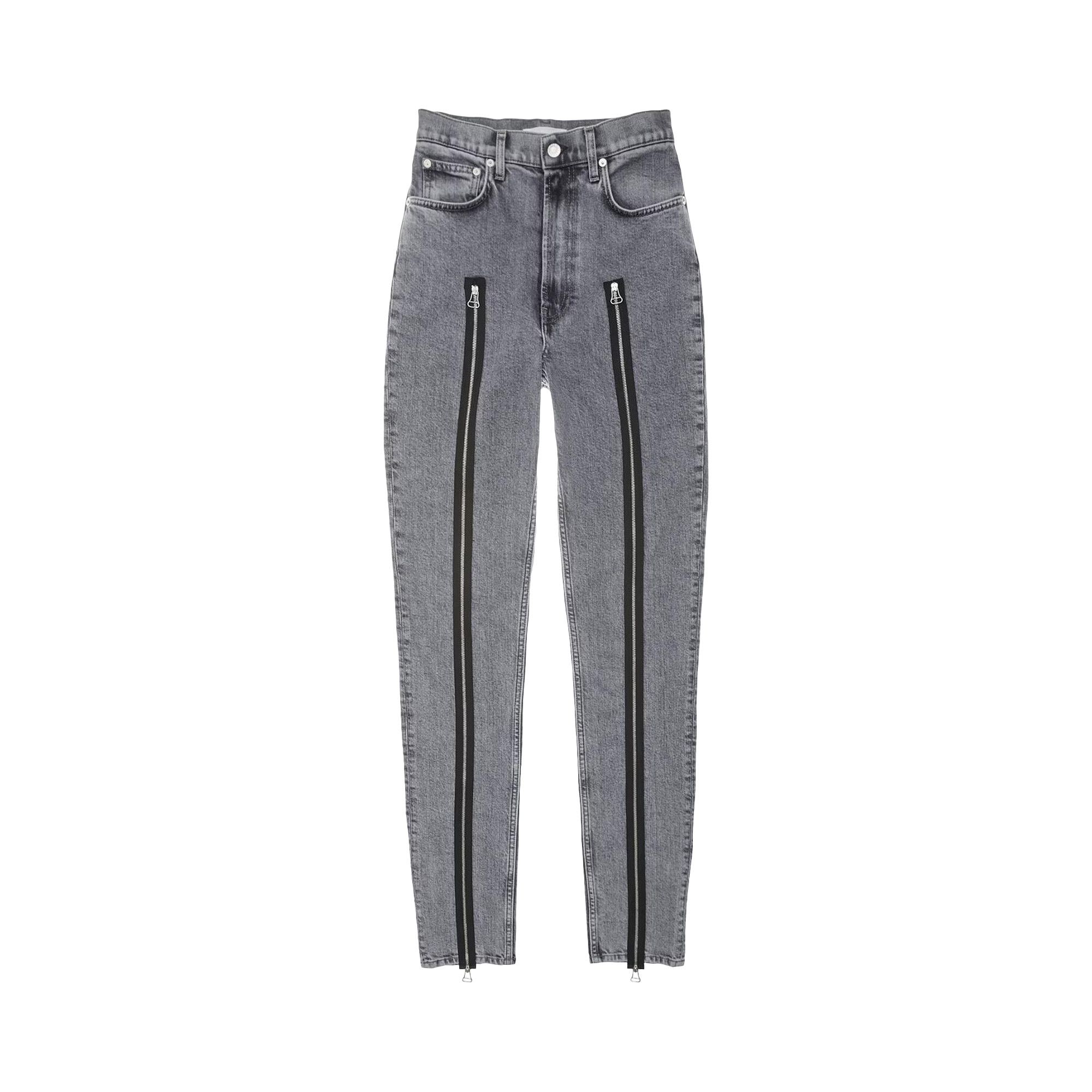 Buy Helmut Lang Runway Hi Spikes Zipper Jeans 'Grey' - HLW46313