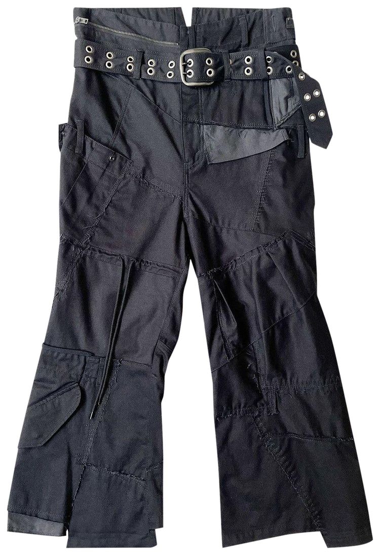 Vintage Junya Watanabe Reworked Cargo Trousers Black