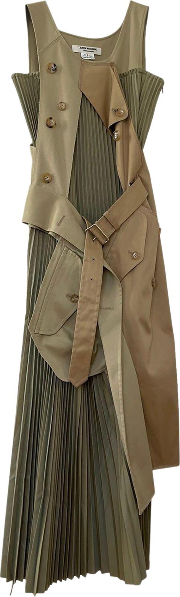 Junya Watanabe Deconstructed Trench Coat Dress 'Khaki/Beige'