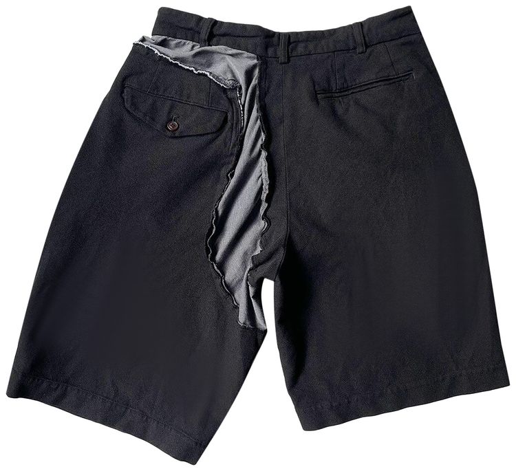 Vintage Comme des Garcons Reworked Shorts BlackGrey