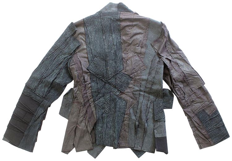 Vintage Issey Miyake Runway Reconstructed Jacket MossMulticolor