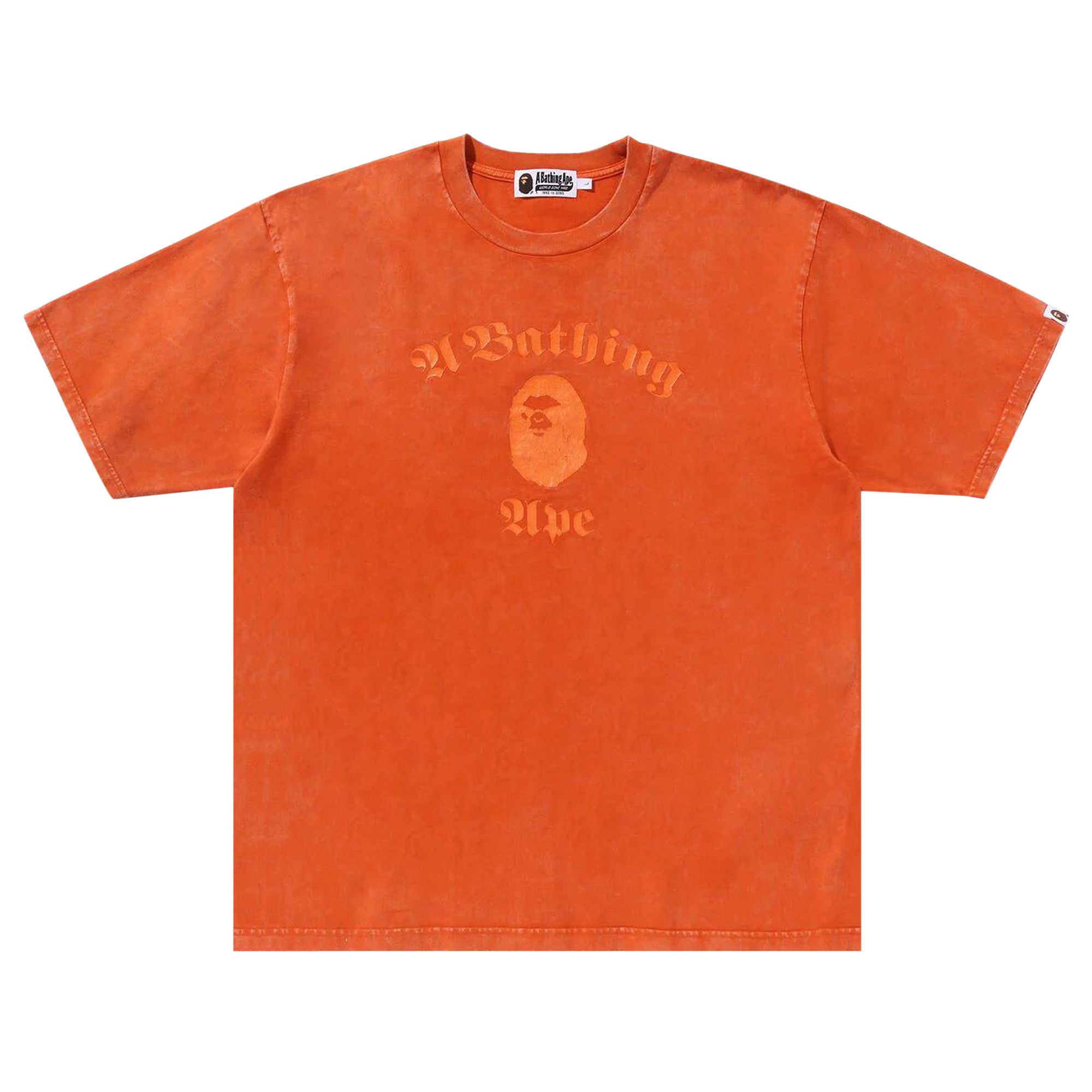 コムデギャルソン × Bape Tee orange M Buy BAPE A Bathing Ape Overdye Relaxed Fit Tee 'Orange