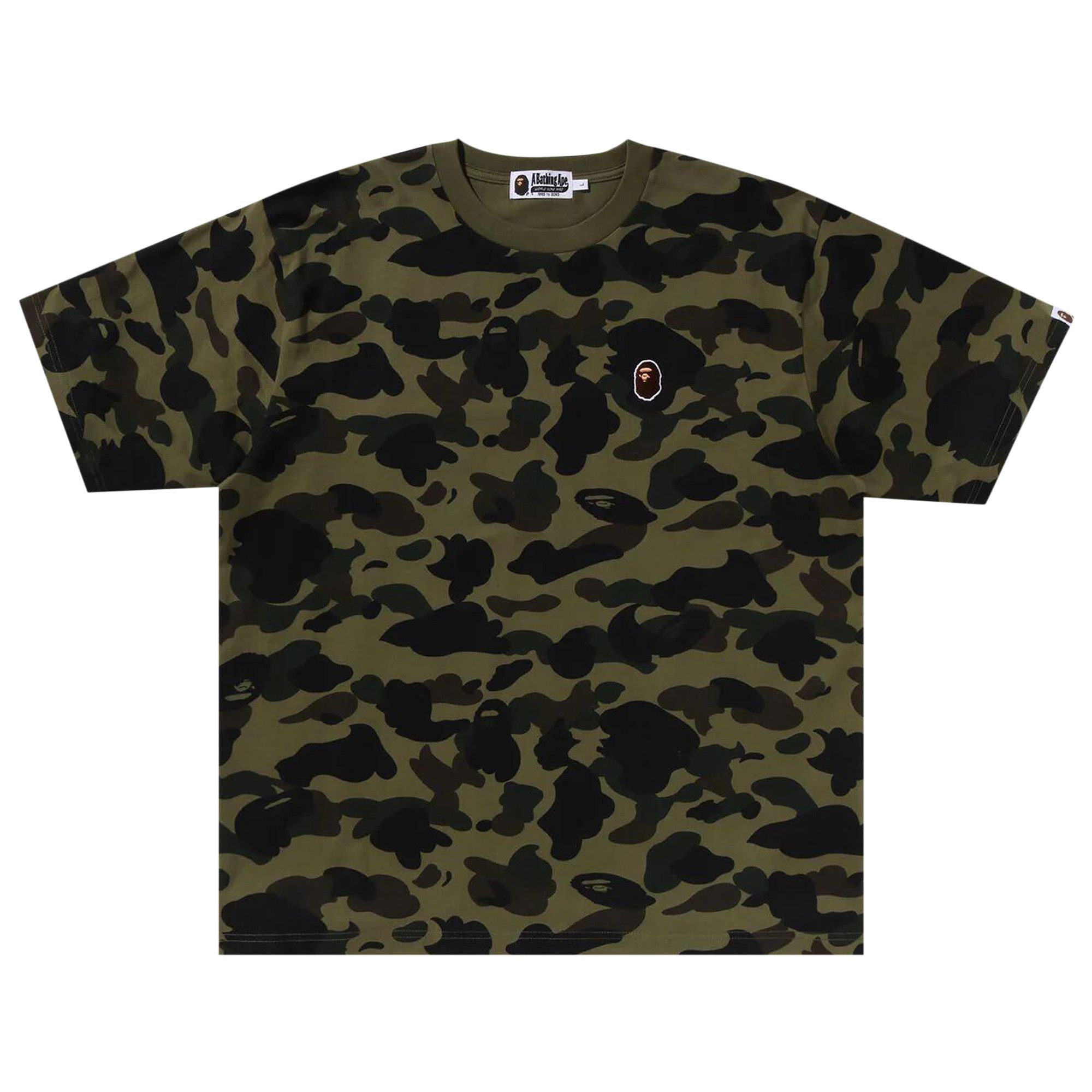Buy BAPE 1st Camo One Point Tee Green 1K30 109 006 GREEN GOAT CA