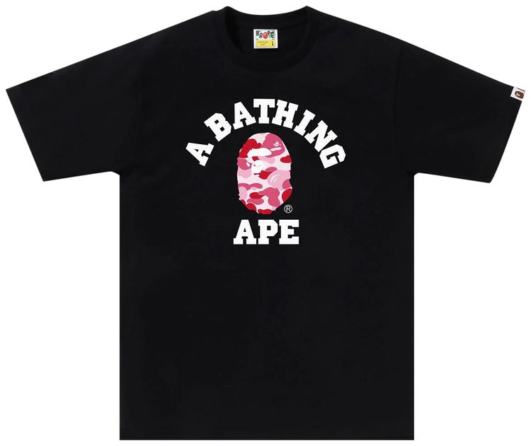 BAPE ABC Camo College Tee BlackPink