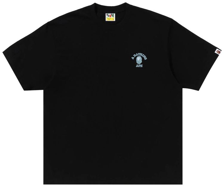 BAPE College One Point Relaxed Fit Tee Black
