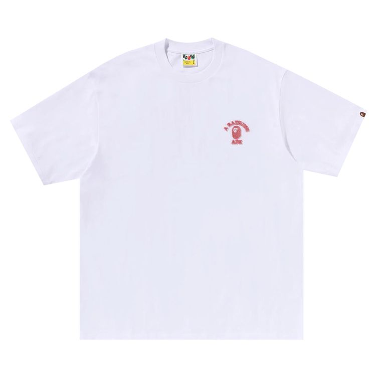 BAPE College One Point Relaxed Fit Tee White