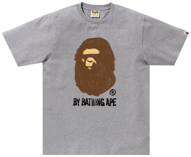 BAPE Hand Draw By Bathing Ape Tee Grey