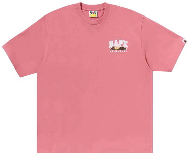 BAPE Hand Draw Relaxed Fit Tee Pink