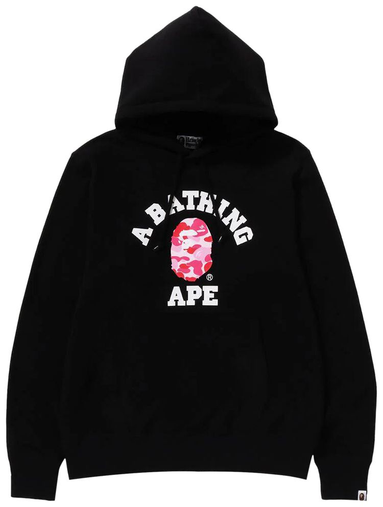 BAPE ABC Camo College Organic Pullover Hoodie BlackPink