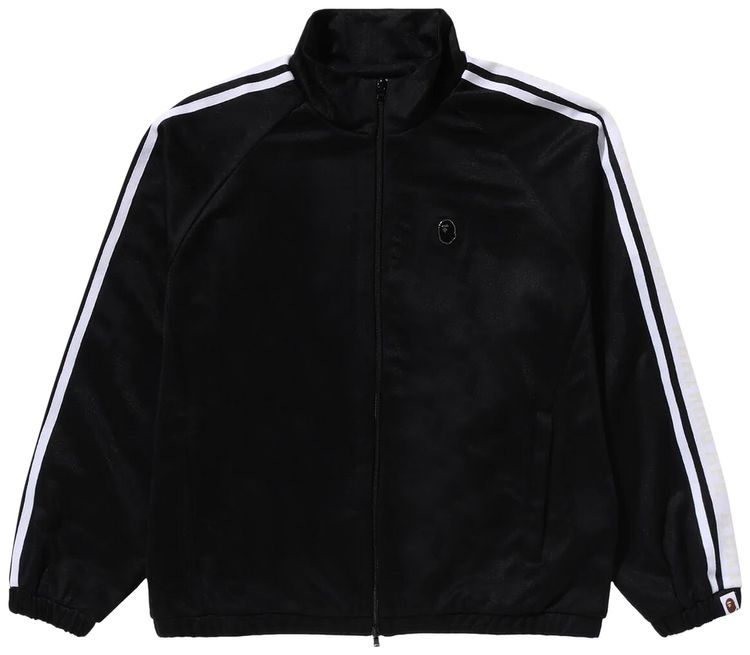 BAPE Fans Scarf Track Jacket Black