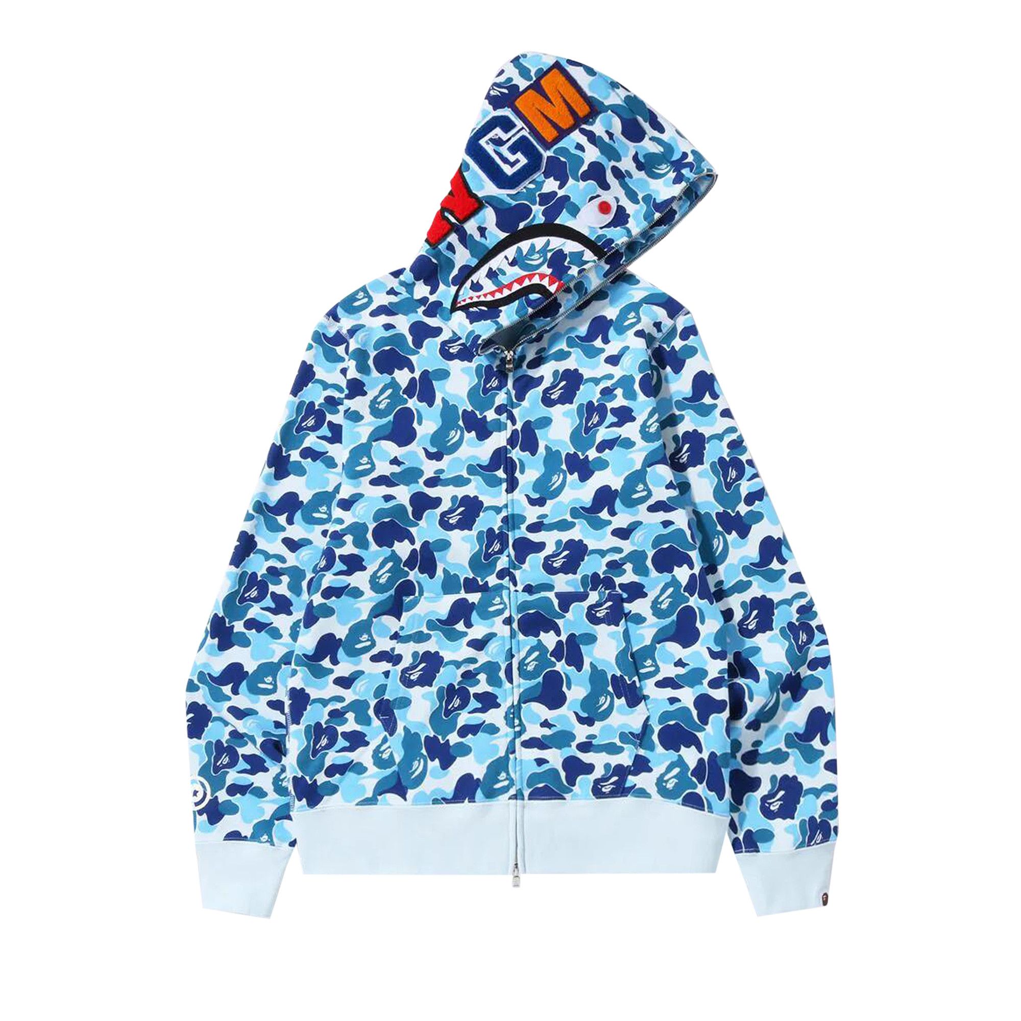 Bape abc shark full zip hoodie pink clearance