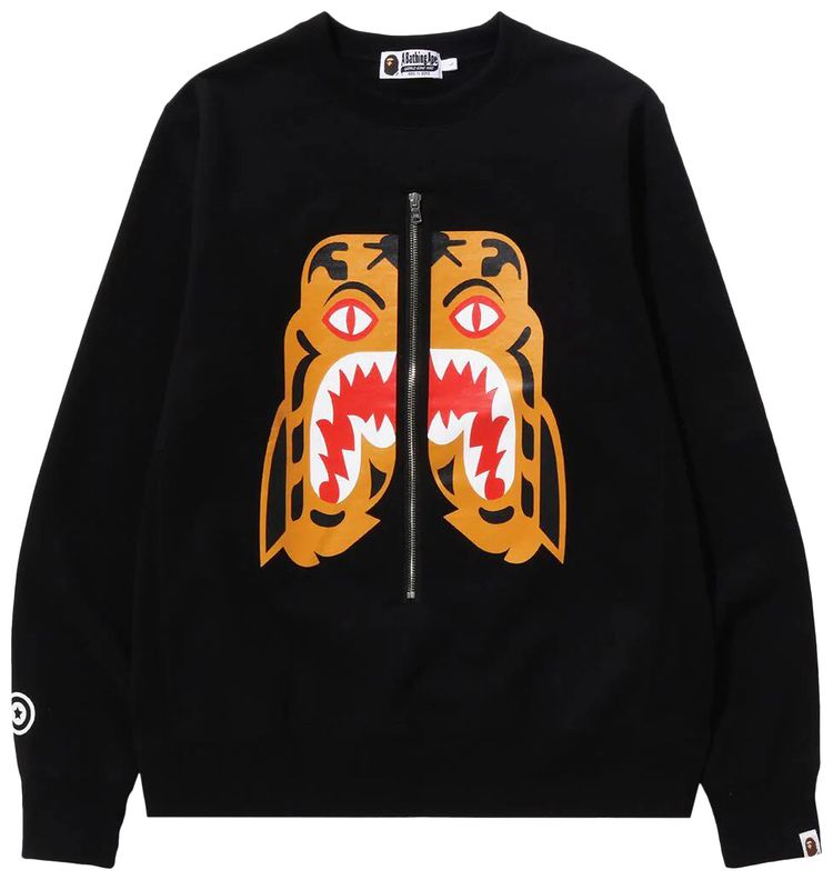 BAPE Tiger Crewneck Black