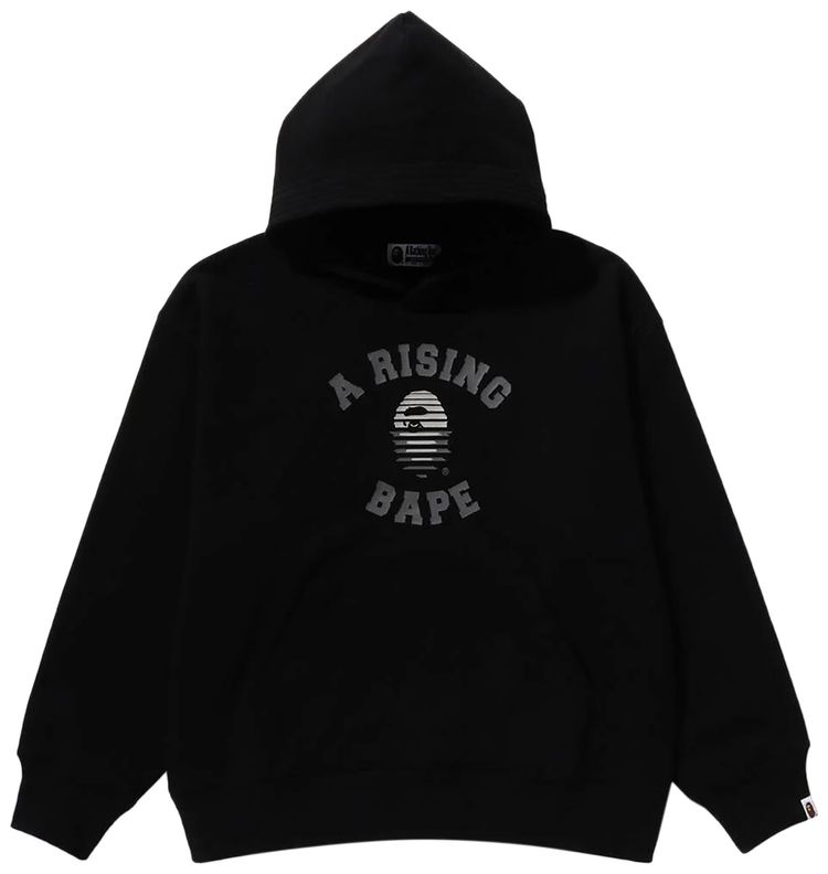BAPE A Rising Pullover Hoodie Black