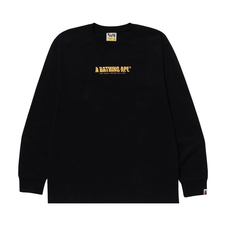 Buy BAPE Japan Culture Souvenir Long-Sleeve Tee 'Black' - 1J72 111 005 ...