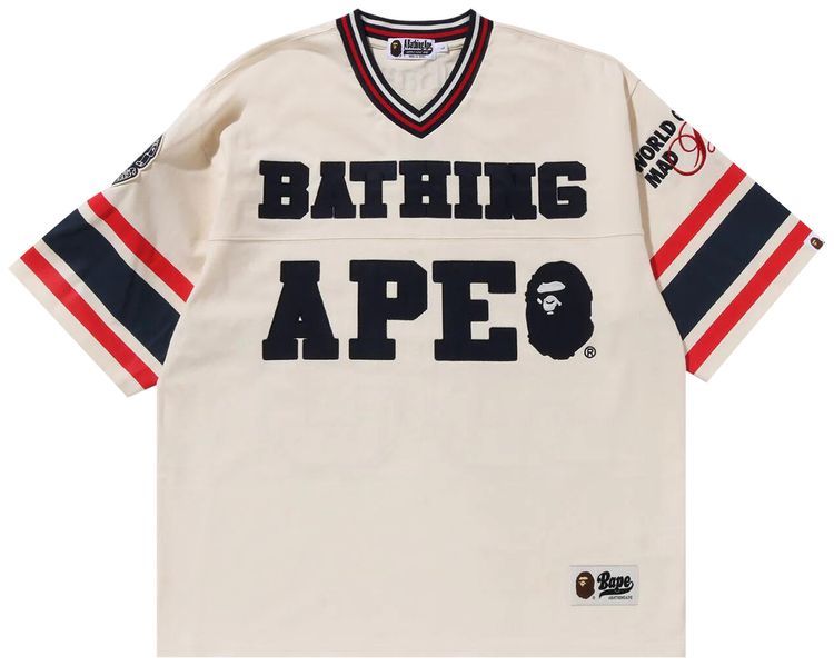 BAPE Football Jersey Ivory