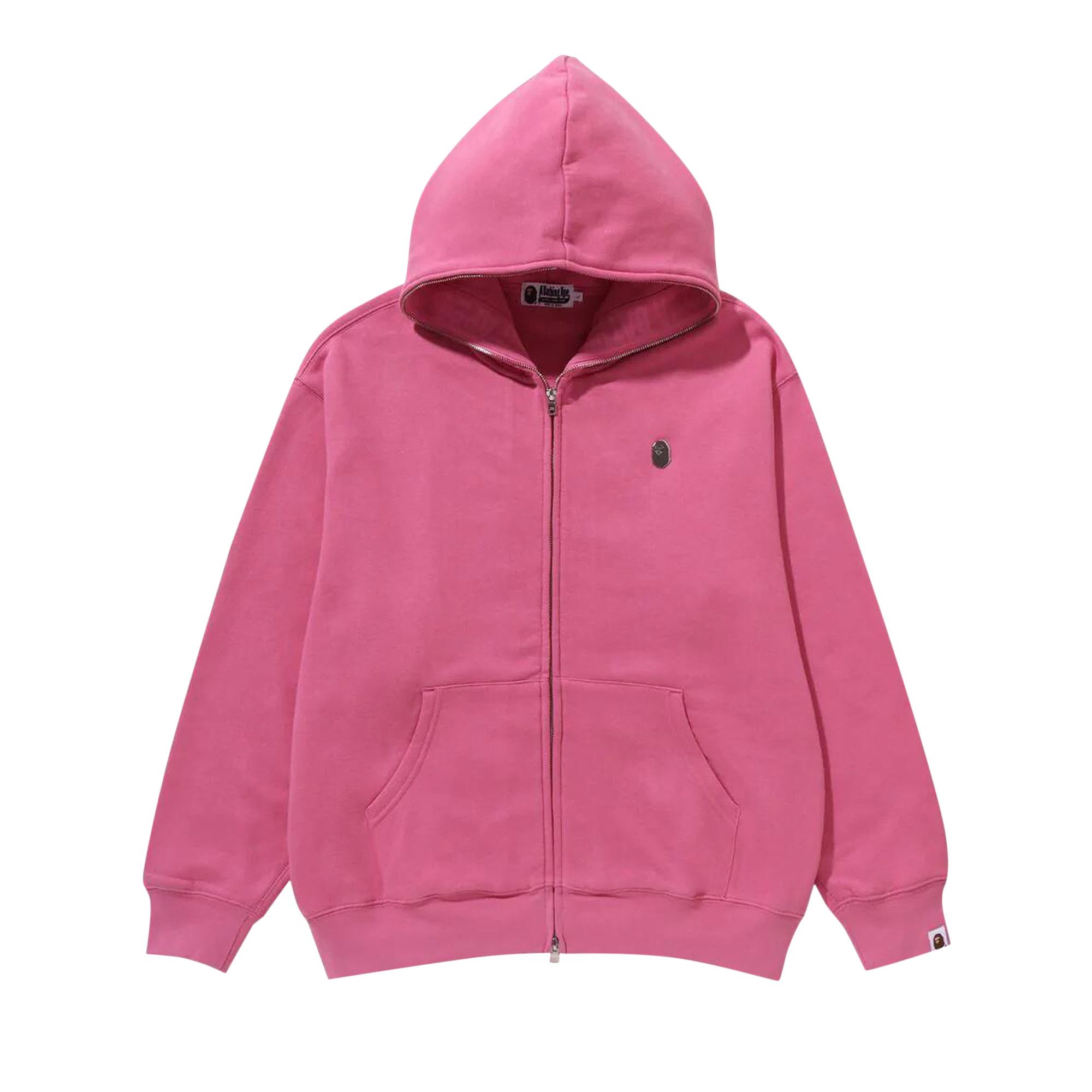 Bape zip hoodie pink online