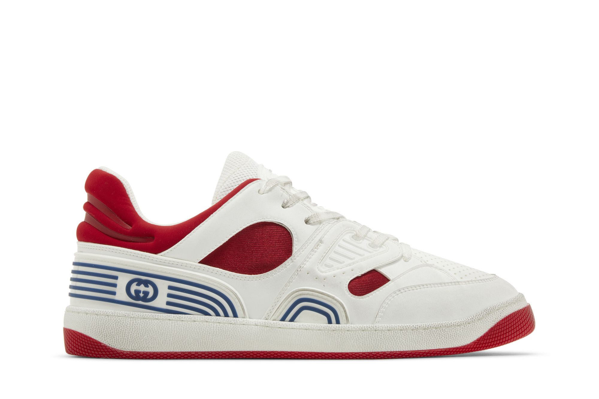 ya ♥ Buy Gucci Basket Low 'White Demetra Red' - 697882 2SHJ0 9090