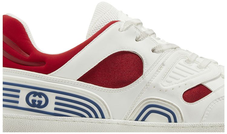 Gucci Basket Low White Demetra Red