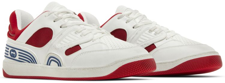 Gucci Basket Low White Demetra Red
