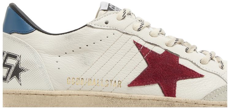 Golden Goose Ball Star White Red Blue