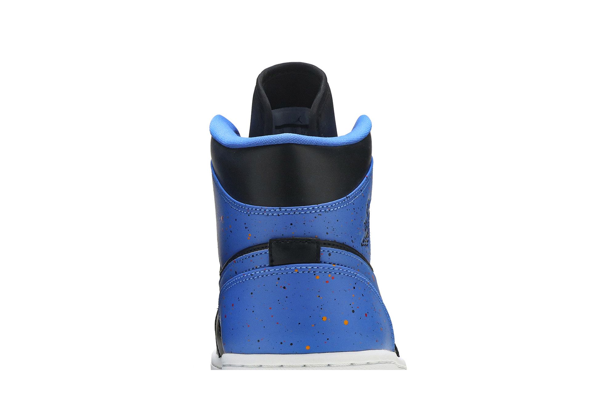 Jordan 1 mid royal paint splatter top