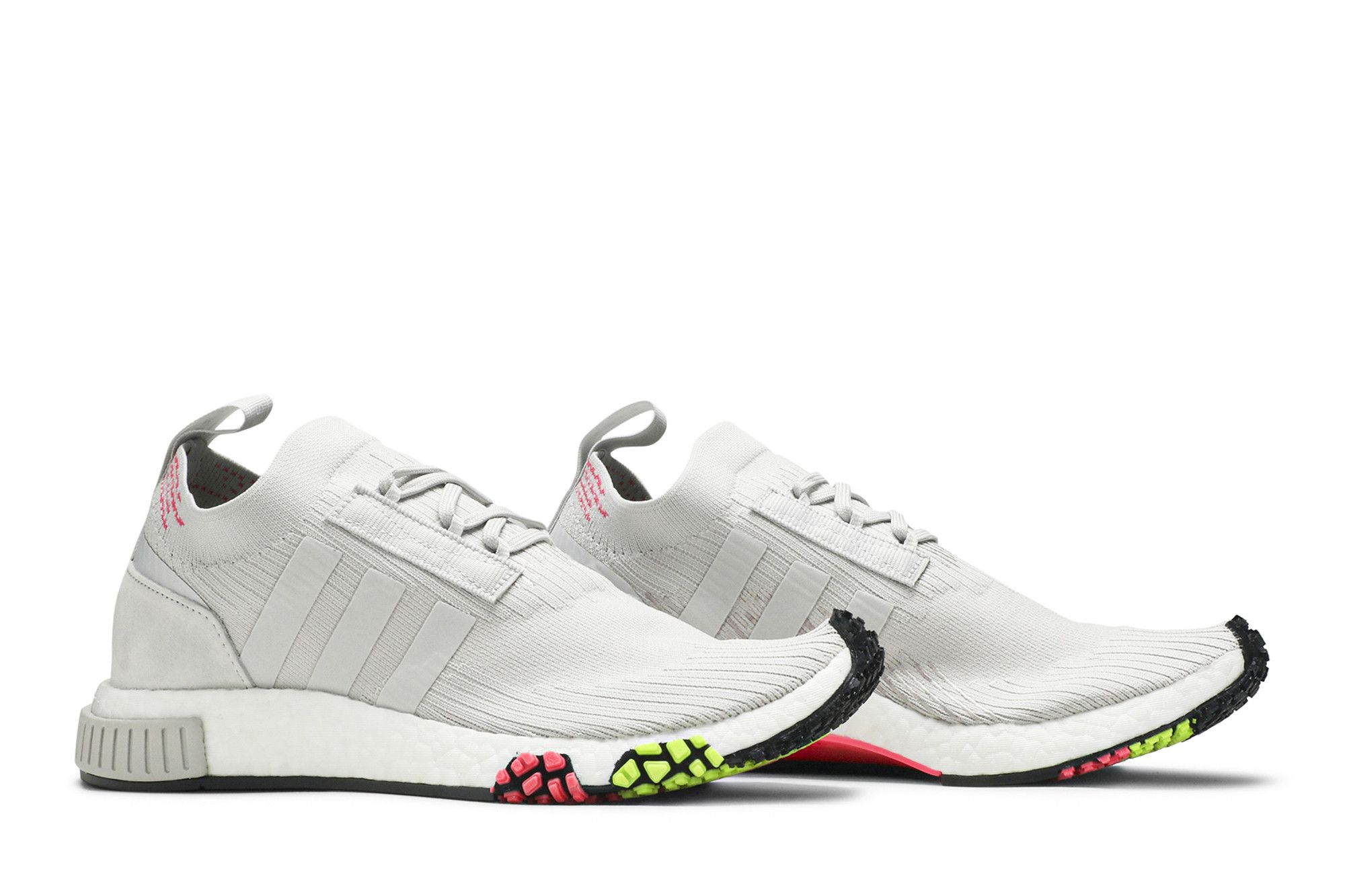 Size 10.0 NMD Racer Primeknit Gray One