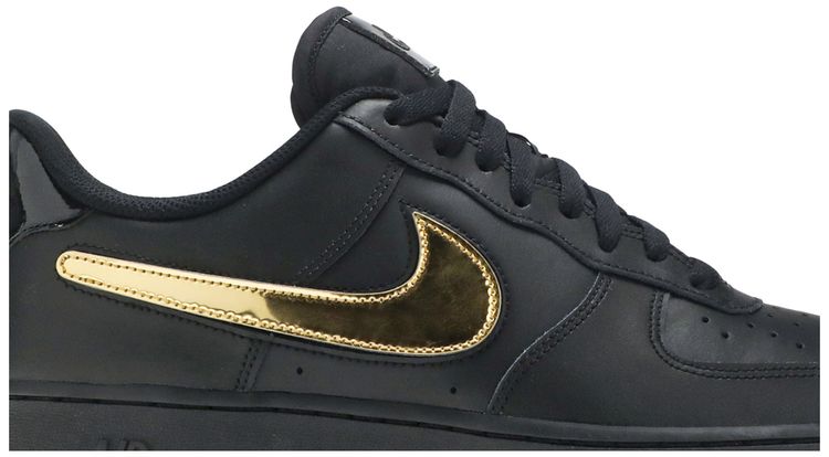 Nike Air Force 1 Low 07 LV8 Removable Swoosh   Black Gold