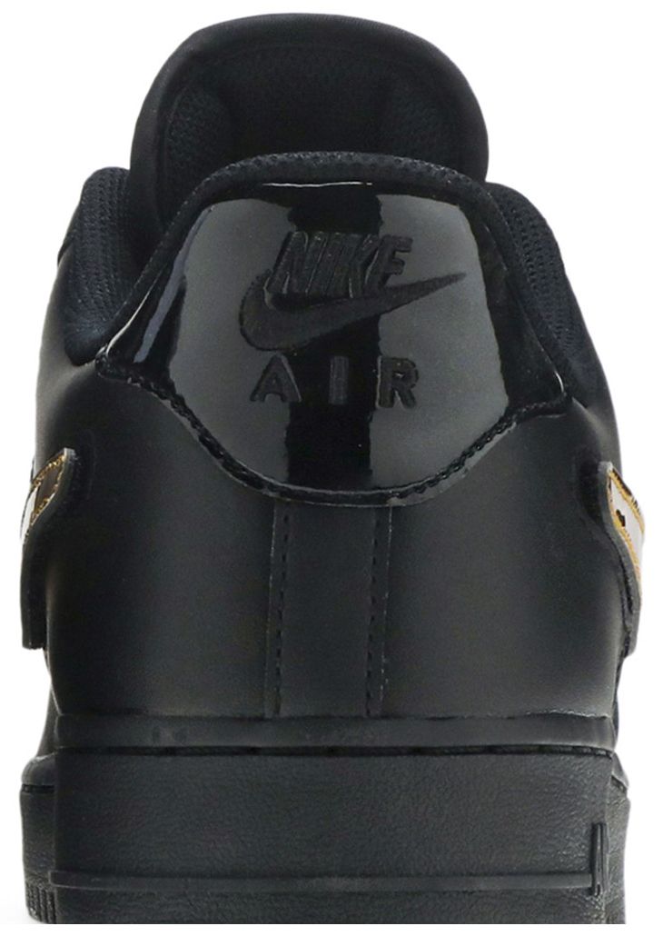 Nike Air Force 1 Low 07 LV8 Removable Swoosh   Black Gold