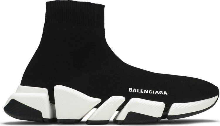 Balenciaga Speed 2 Trainer Knit 'Black White'