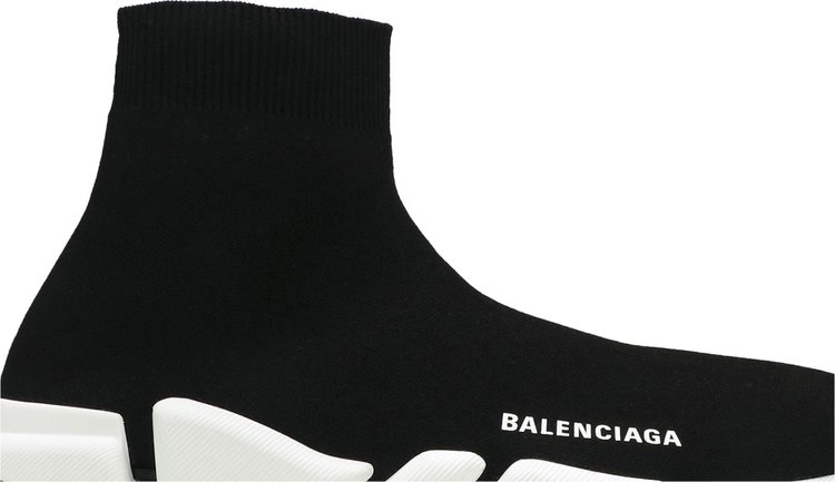 Balenciaga Speed 2 Trainer Knit Black White