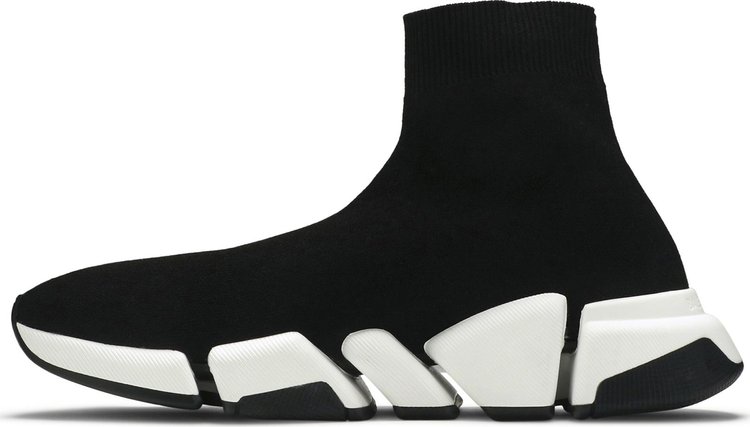 Balenciaga Speed 2 Trainer Knit Black White