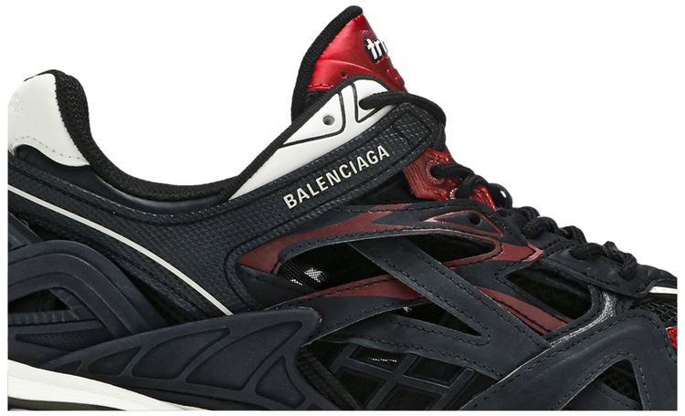 Balenciaga Track2 Trainer Black Burgundy