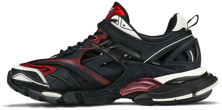 Balenciaga Track2 Trainer Black Burgundy