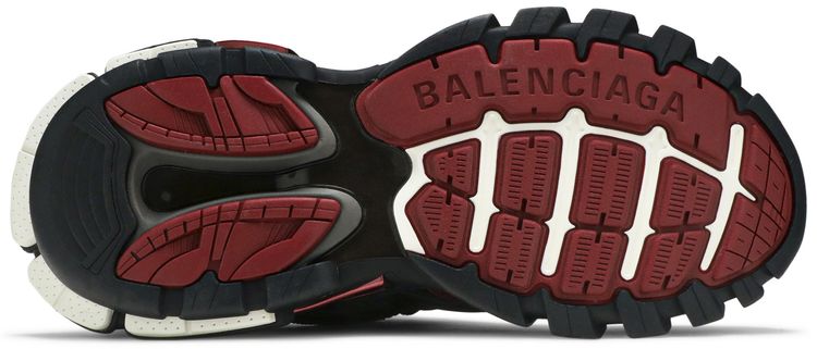 Balenciaga Track2 Trainer Black Burgundy