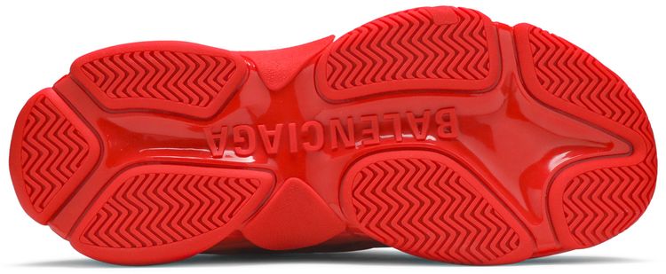 Balenciaga Triple S Sneaker Allover Logo   Red