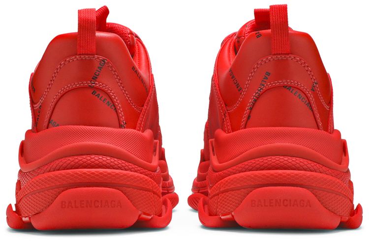 Balenciaga Triple S Sneaker Allover Logo   Red