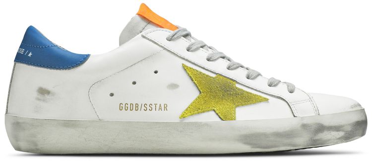 Golden Goose Superstar White Blue Yellow