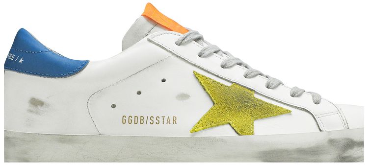 Golden Goose Superstar White Blue Yellow