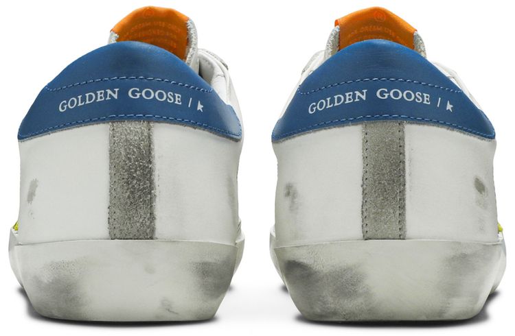 Golden Goose Superstar White Blue Yellow