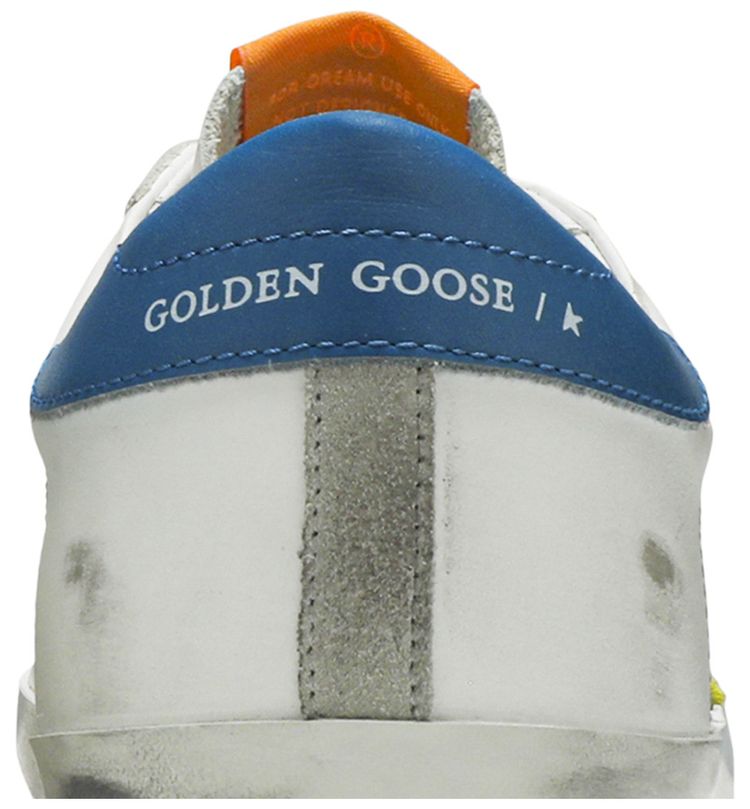 Golden Goose Superstar White Blue Yellow